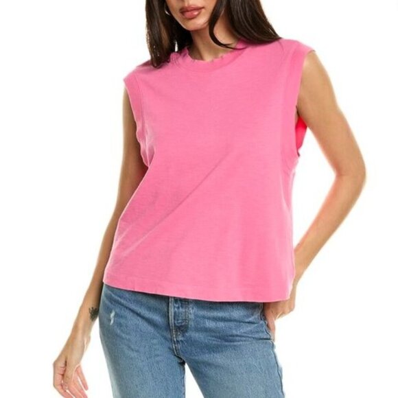 New Cotton Citizen Tokyo Muscle T-Shirt Barbie Hot Pink size Small - Picture 2 of 7